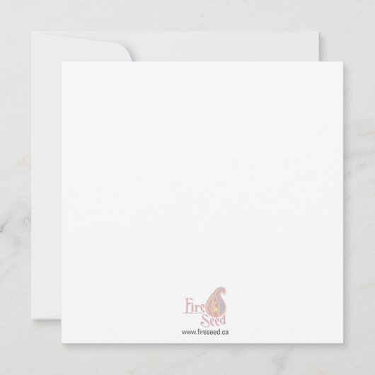 Carte d'art Mandala Winter Tree (Dos)