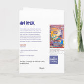 Carte d'art : Mangeurs de pommes de terre péruvien (Dos)