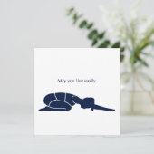 Carte d'art May You Live Easily (Debout devant)