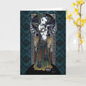 Carte d'art "Melita" Gothique Tribal Fusion Dancer (Fleur jaune)