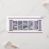 Carte d'art Mishkan (Tabernacle) (Devant/Arrière en situation)