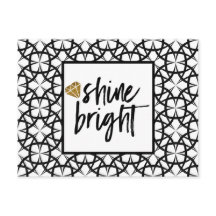 Carte d'art moderne Black White Gold