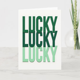 Carte d'art moderne Lucky Greens