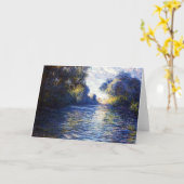 Carte d'art Monet Seine River Impressionnisme (Fleur jaune)