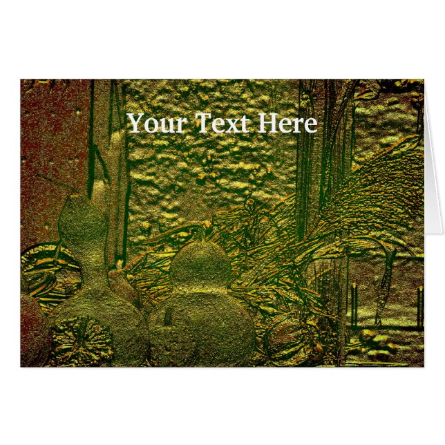 Carte d'art naturel Gourds d'automne (Devant horizontal)