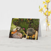 Carte d'art numérique aux courges et citrouilles (Fleur jaune)