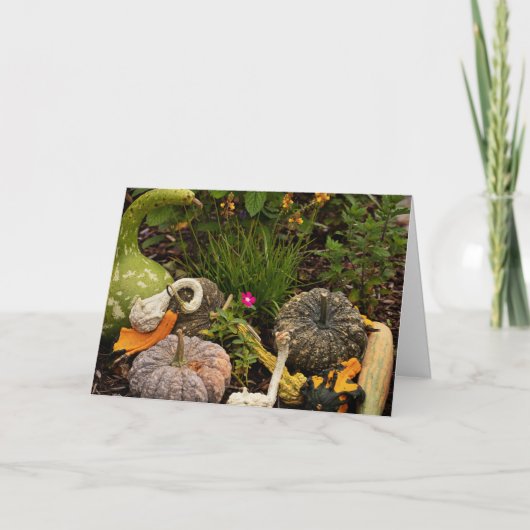 Carte d'art numérique de courges et citrouilles (Devant)