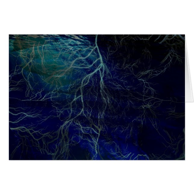 Carte d'art Orage électrique (Devant horizontal)