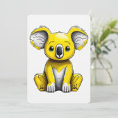 Carte d'art Ours Koala (Debout devant)