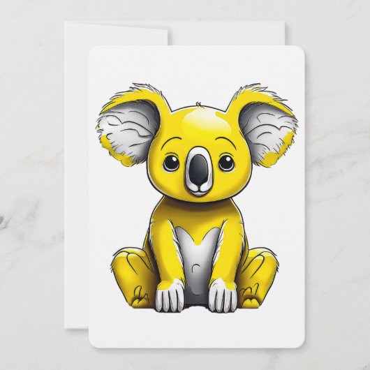 Carte d'art Ours Koala (Devant)