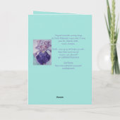 Carte d'art Pansy Viola Pansy (Dos)