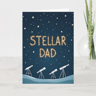 Carte d'art Papa Stellaire