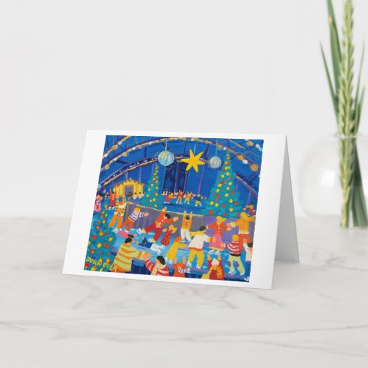 Carte d'art : Patinage sous la lumière des étoiles (Devant)