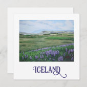 Carte d'art paysager islandais par Pola.B.Alex (Devant / Derrière)