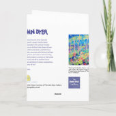 Carte d'art : Peinture du jardin, Jardin de l'abba (Dos)