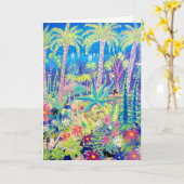 Carte d'art : Peinture du jardin, Jardin de l'abba (Fleur jaune)