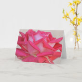 Carte d'art photographique rose jolie (Fleur jaune)