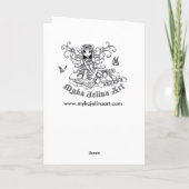 Carte d'art poilu gothique "Athena" (Dos)