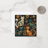 Carte d'art populaire pour chats (Devant/Arrière en situation)