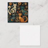 Carte d'art populaire pour chats (Devant / Derrière)