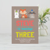 Carte d'Art pour Animaux Mignons pour Célébration (Debout devant)