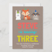 Carte d'Art pour Animaux Mignons pour Célébration (Dos)