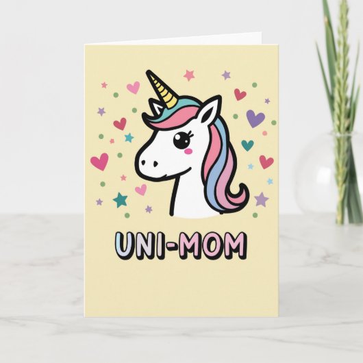 Carte d'art pour la célébration de la Maman Uni (Devant)