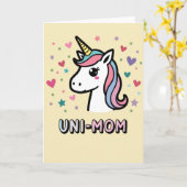 Carte d'art pour la célébration de la Maman Uni (Fleur jaune)
