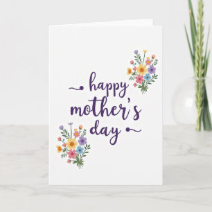 Carte d'art pour la fête des mamans