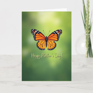 Carte d'art pour la fête des mères papillon