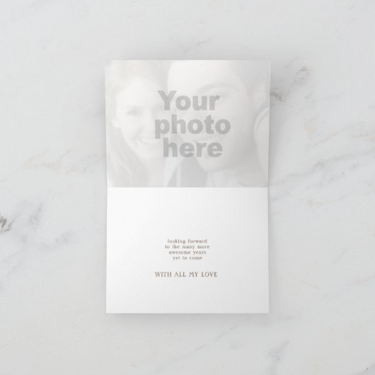 carte d'art pour le 1er anniversaire de mariage av (Intérieur)