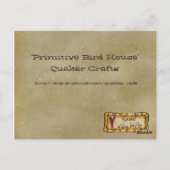 Carte d'art primitive (Dos)