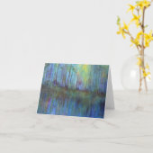 Carte d'art "Réflexions" (Fleur jaune)