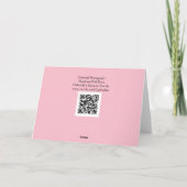 Carte d'art rose vierge (Dos)