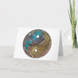 Carte d'art rupestre Yin et Yang