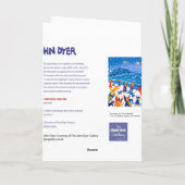 Carte d'art : Sauts pour les flocons de neige (Dos)