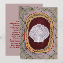 Carte d'art Seashell inspirée par Bloomsbury & Cha