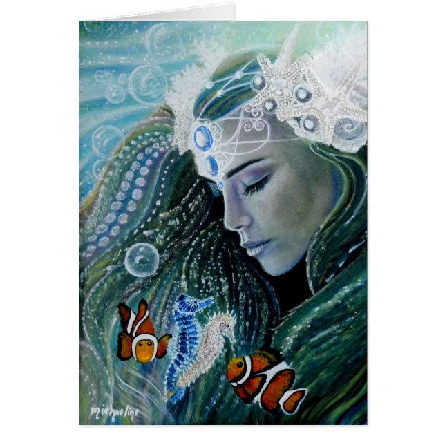Carte d'art Serenity Mermaid (Devant)