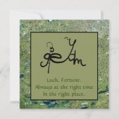 Carte d'art Sigil de la chance et de la fortune (Devant)