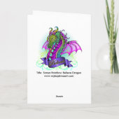 Carte d'art "Sonya" Rainbow Believe Dragon (Dos)