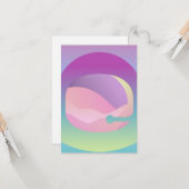 Carte d'art spatial Ombre (Devant/Arrière en situation)