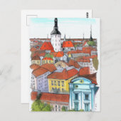 Carte d'art Tallinn Estonie (Devant / Derrière)