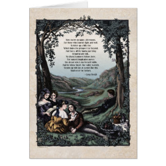 Carte d'art victorienne Meredith "Pastorales"