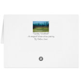 Carte d'art vierge éffrayante mystique des forêts (Dos Horizontal)