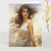 Carte d'art Windblown Spirit (Fleur jaune)