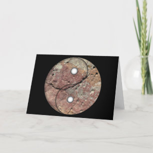 Carte d'art Yin et Yang Rock