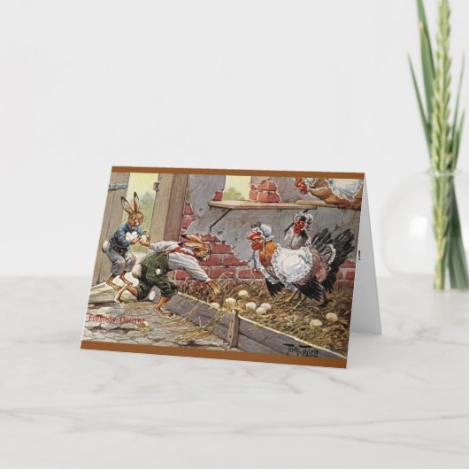 Carte d'Arthur Thiele Pâques - les lapins volent (Devant)