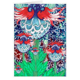 Carte d'artichauts de tabouret