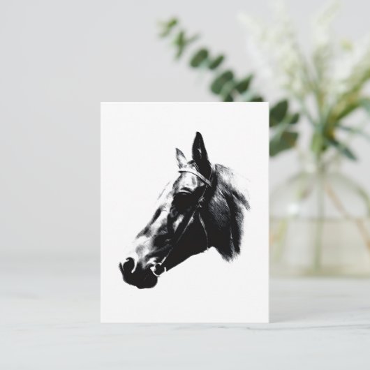 Carte d'artisanat de dessin de cheval (Debout devant)