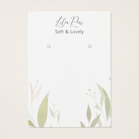 Carte d'artisanat Neutral Chic Foliting Kettle (Devant)